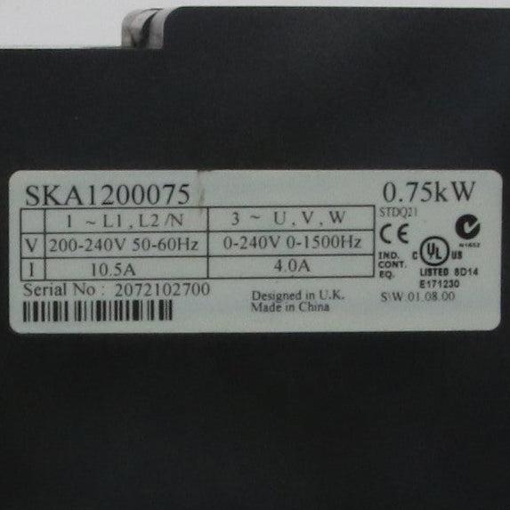 Emerson Industrial Automation Commander SKA1200075 AC Drive-AC Drive-Used Industrial Parts
