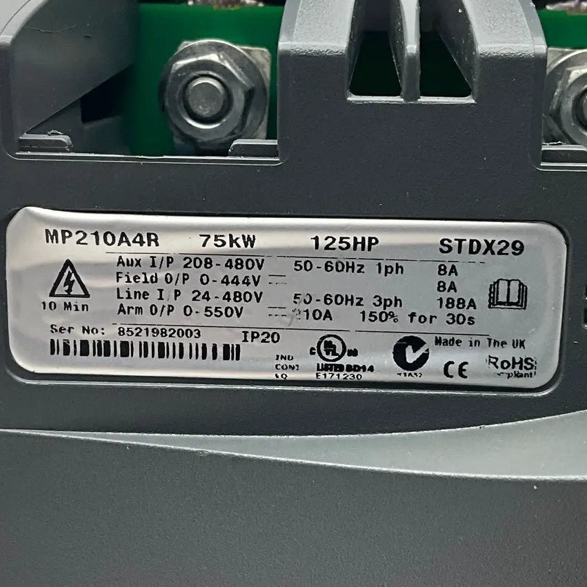 Emerson Industrial Automation Mentor MP210A4R Regenerative DC Drive - 75 kW-Regenerative DC Drive-Used Industrial Parts