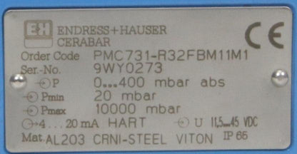 Endress + Hauser Cerabar Pressure Gauge PMC 731-R32FBM11M1-Pressure Gauge-Used Industrial Parts