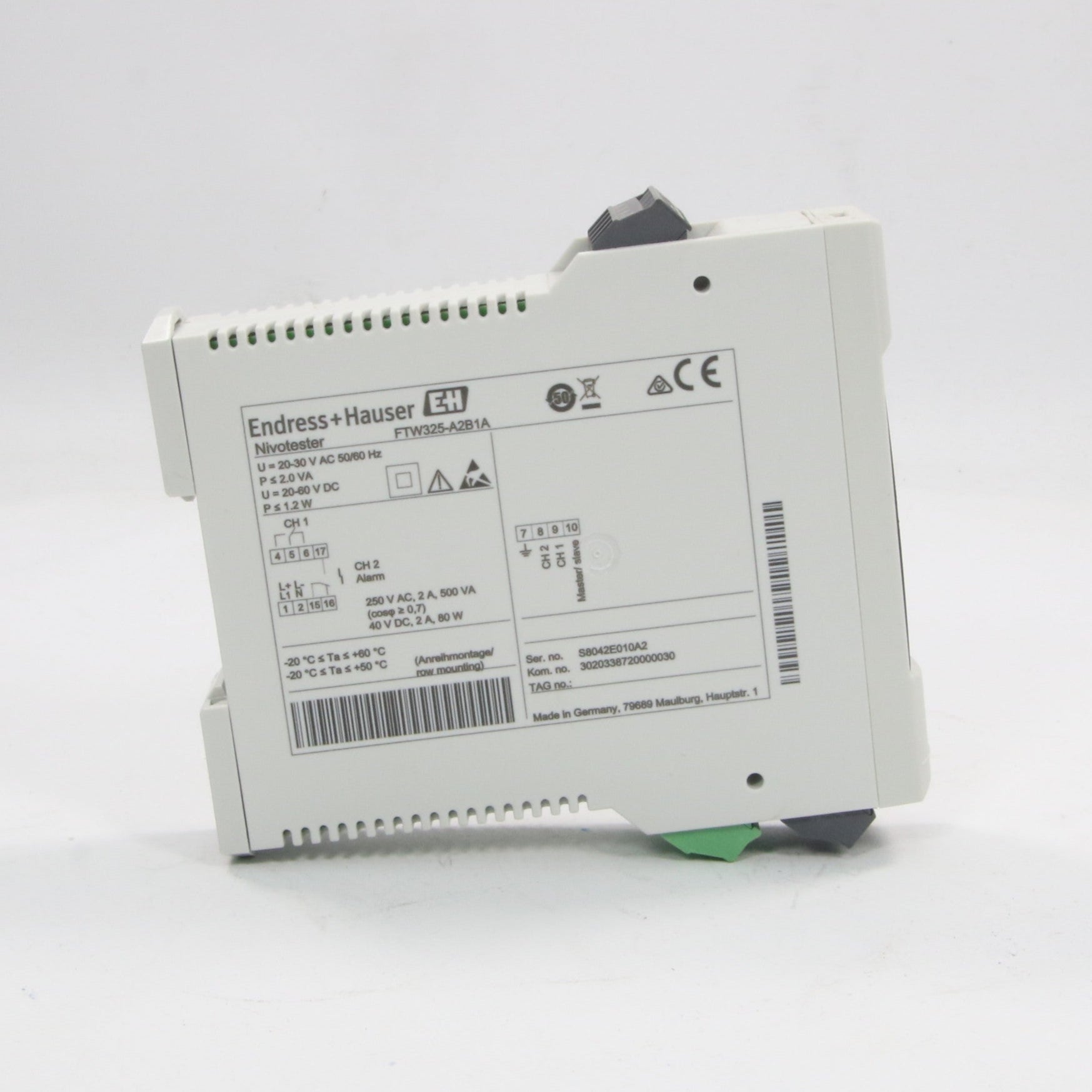 Endress + Hauser Nivotester FTW325 A2B1A Conductive Level Switch-Conductive Level Switch-Used Industrial Parts