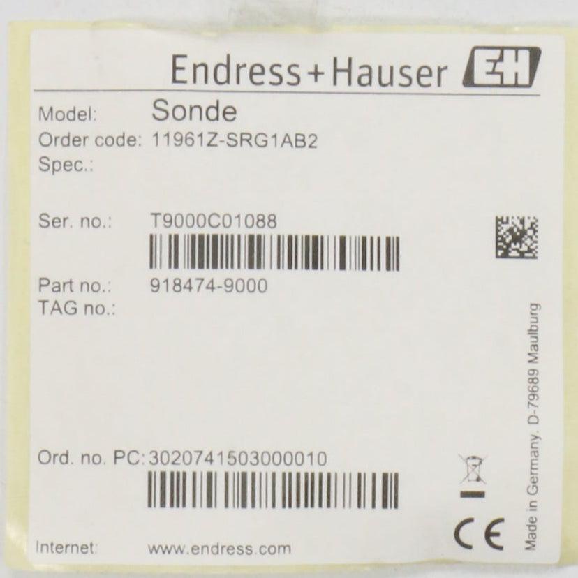 Endress + Hauser Sonde 11961Z SRG1AB2 Conductive Level Limit Detector-Conductive Level Limit Detector-Used Industrial Parts