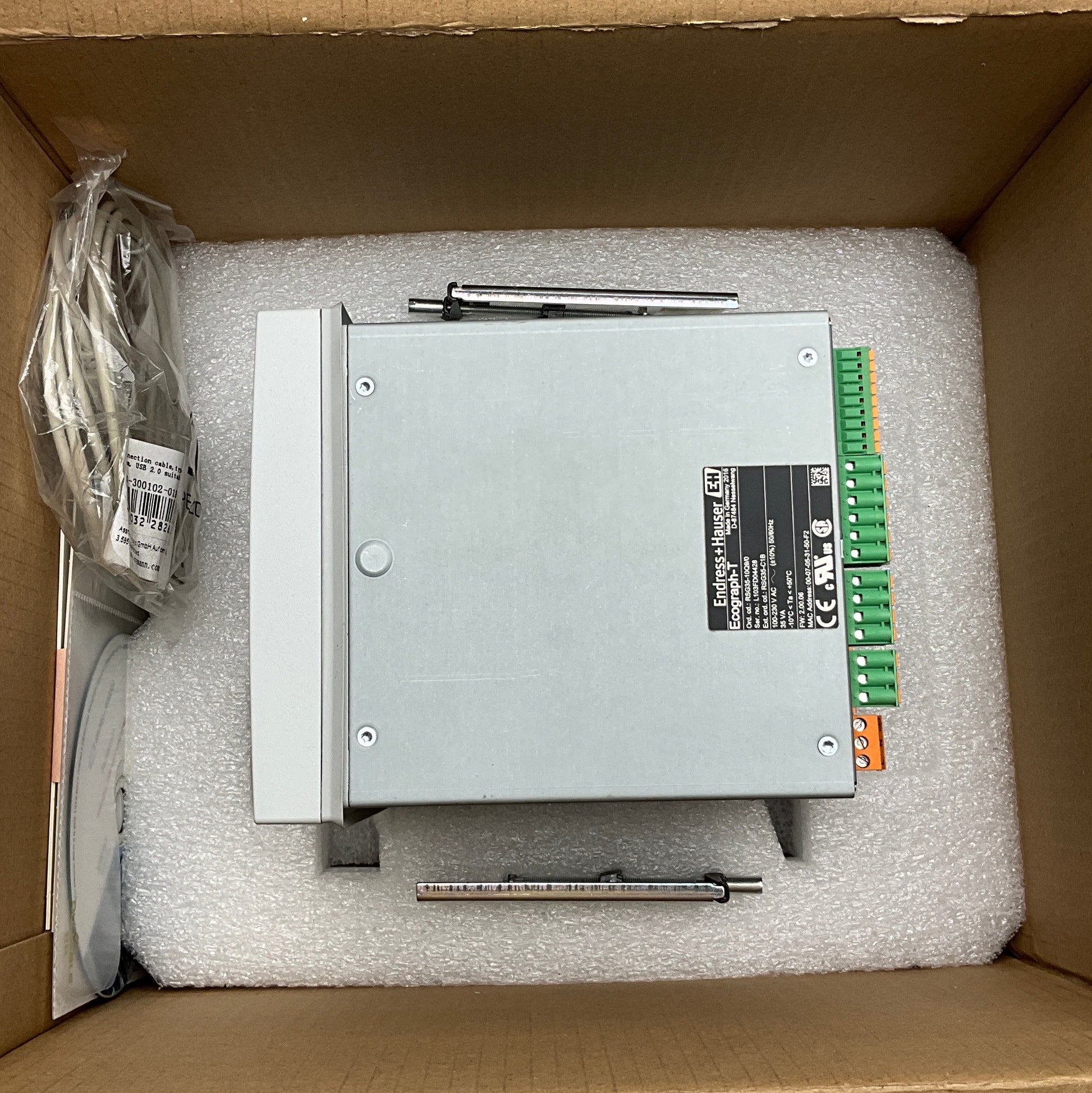 Endress+Hauser Ecograph - T RSG35 Universal Graphic Data Manager-Universal Graphic Data Manager-Used Industrial Parts