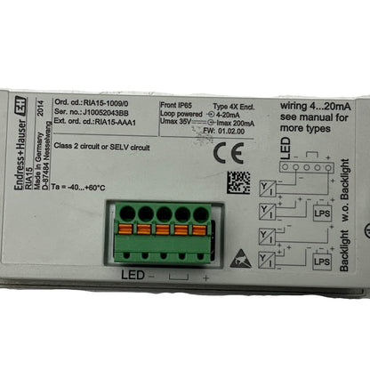 Endress+Hauser RIA15 Digital Process Indicator-Digital Process Indicator-Used Industrial Parts