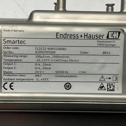 Endress+Hauser Smartec CLD132 Conductivity Compact Device-Conductivity Compact Device-Used Industrial Parts