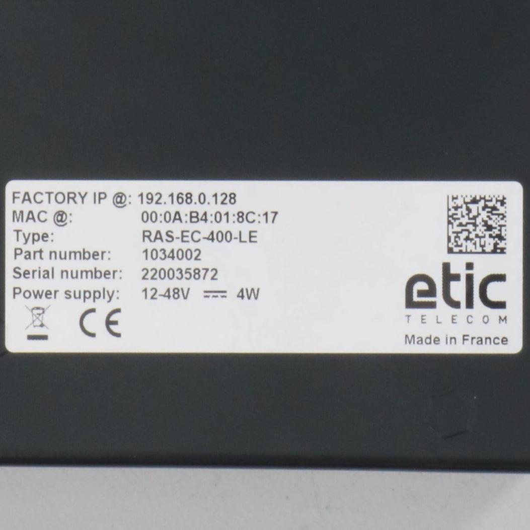 Etic RAS EC 400 LE Machine Access Box-Machine Access Box-Used Industrial Parts