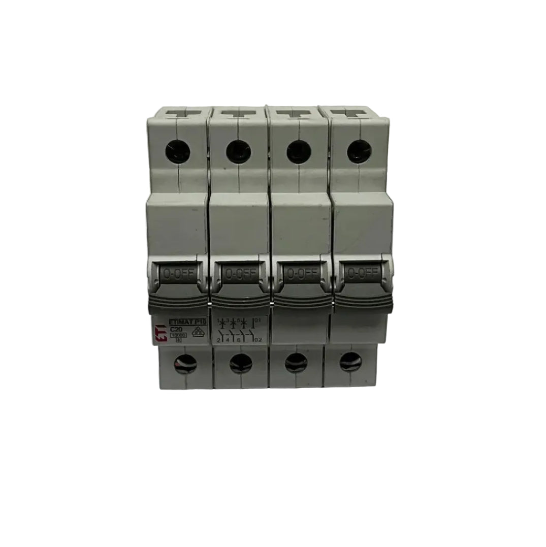 Etimat P10 C20 3P+N Miniature Circuit Breaker-Miniature Circuit Breaker-Used Industrial Parts