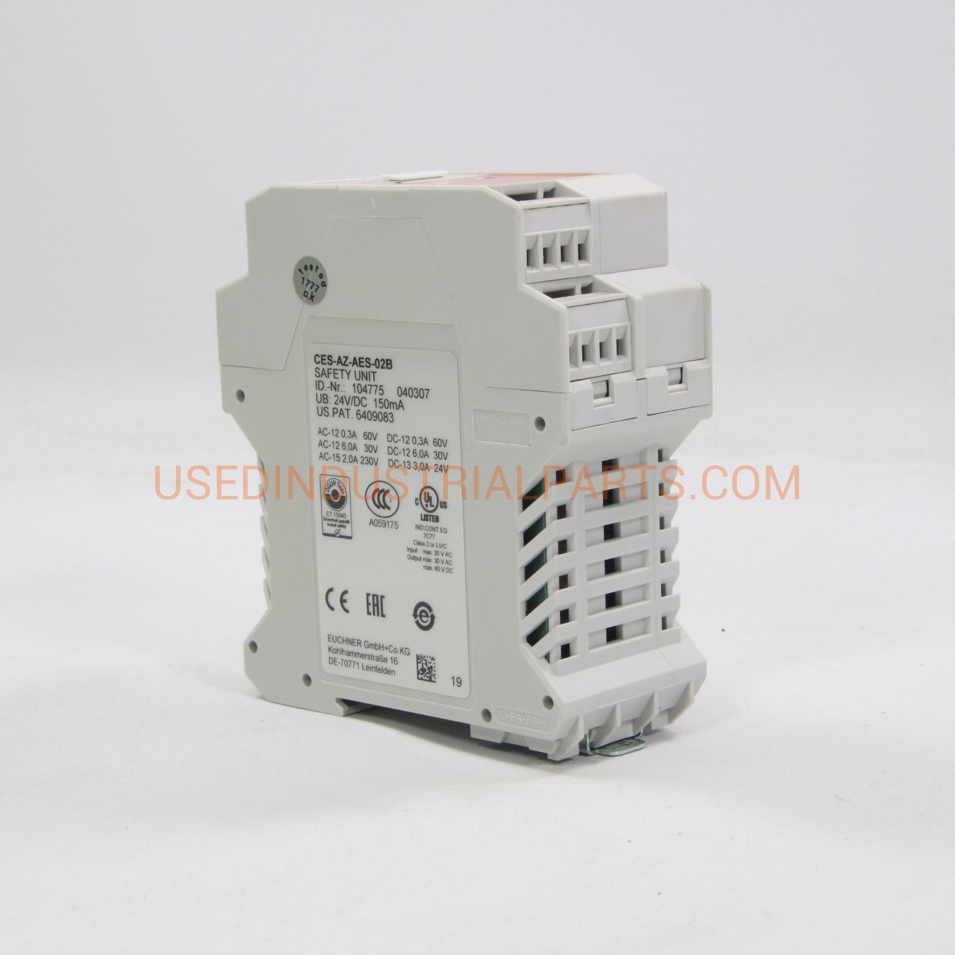 Euchner CES-AZ-AES-02B Safety Unit-Safety Relay-AD-05-06-Used Industrial Parts