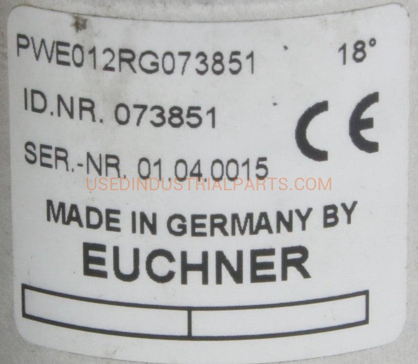 Euchner PWE012RG073851 Rotary Encoder-Rotary Encoder-CD-03-08-Used Industrial Parts