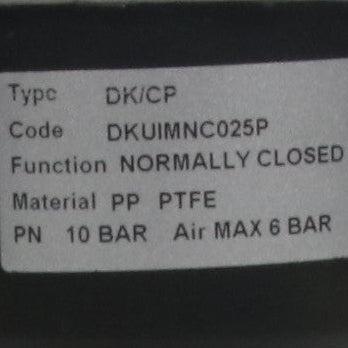 FIP DKUIM/CP NC D25 PTFE Pneumatically Actuated Diaphragm Valve-Pneumatically Actuated Diaphragm Valve-Used Industrial Parts