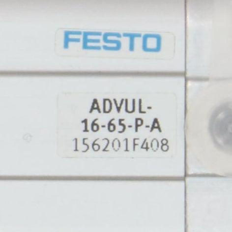 Festo ADVUL 16 65 P A Compact Cylinder 156201F408-Compact Cylinder-Used Industrial Parts