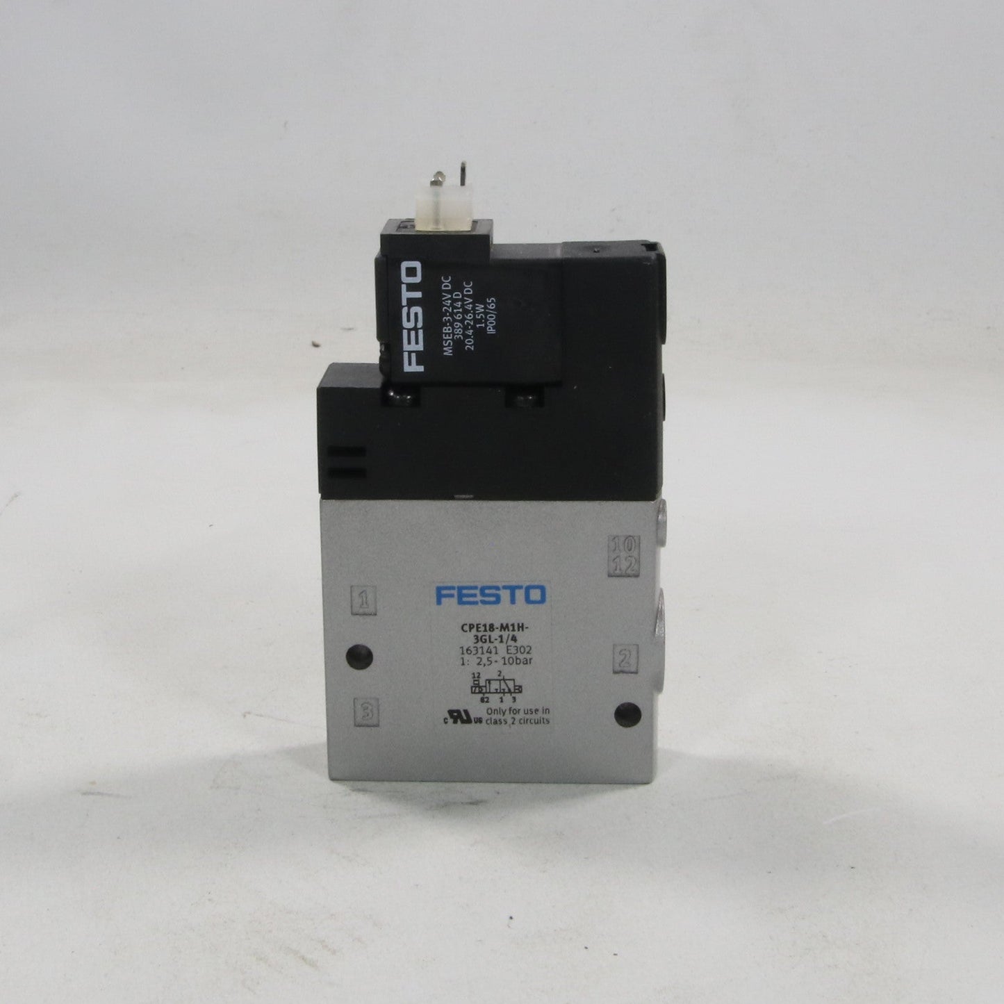 Festo CPE18-M1H-3GL-1/4 Solenoid Valve - 163141-Solenoid Valve-Used Industrial Parts