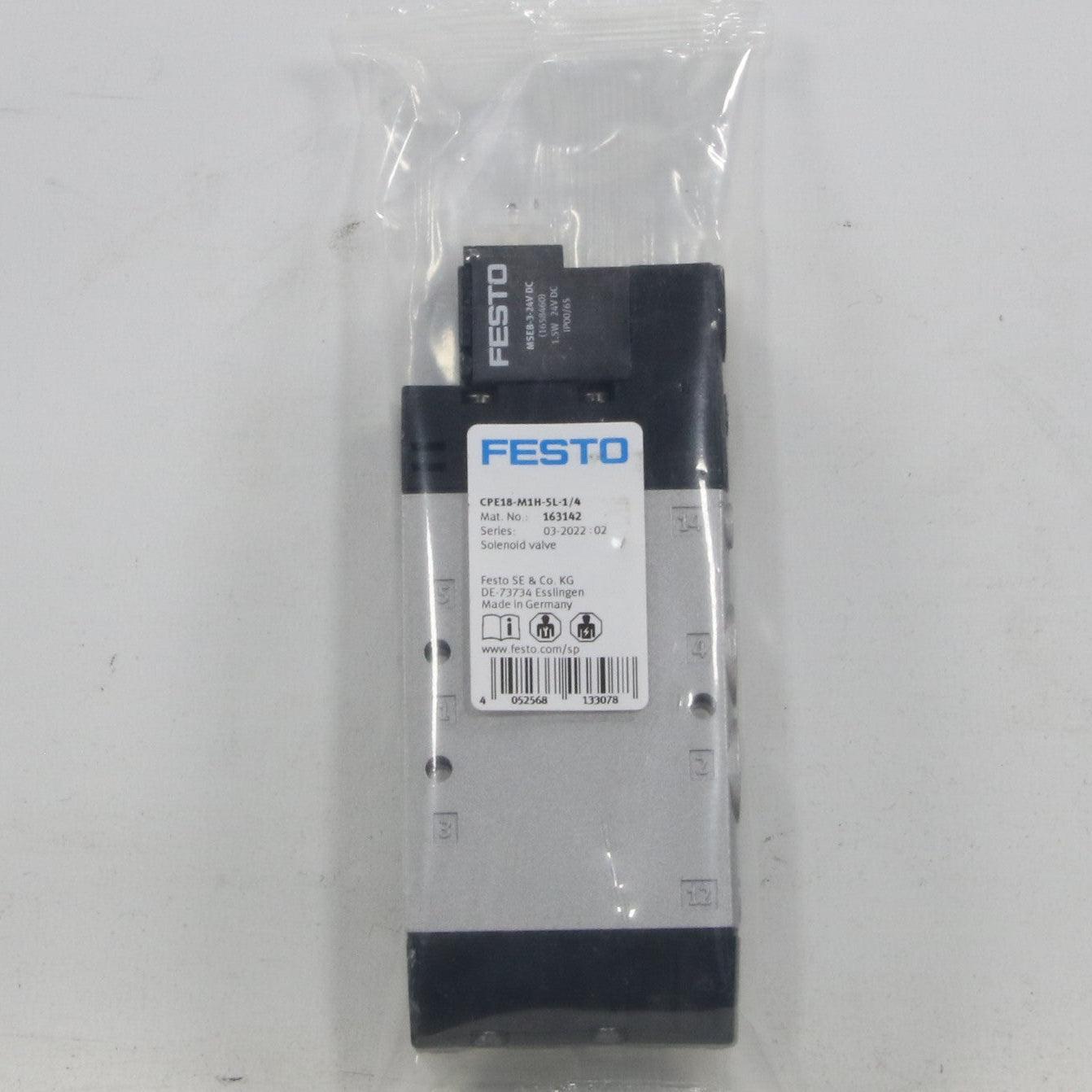 Festo CPE18-M1H-5L-1/4 Directional Control Valve - 163142-Directional Control Valve-Used Industrial Parts