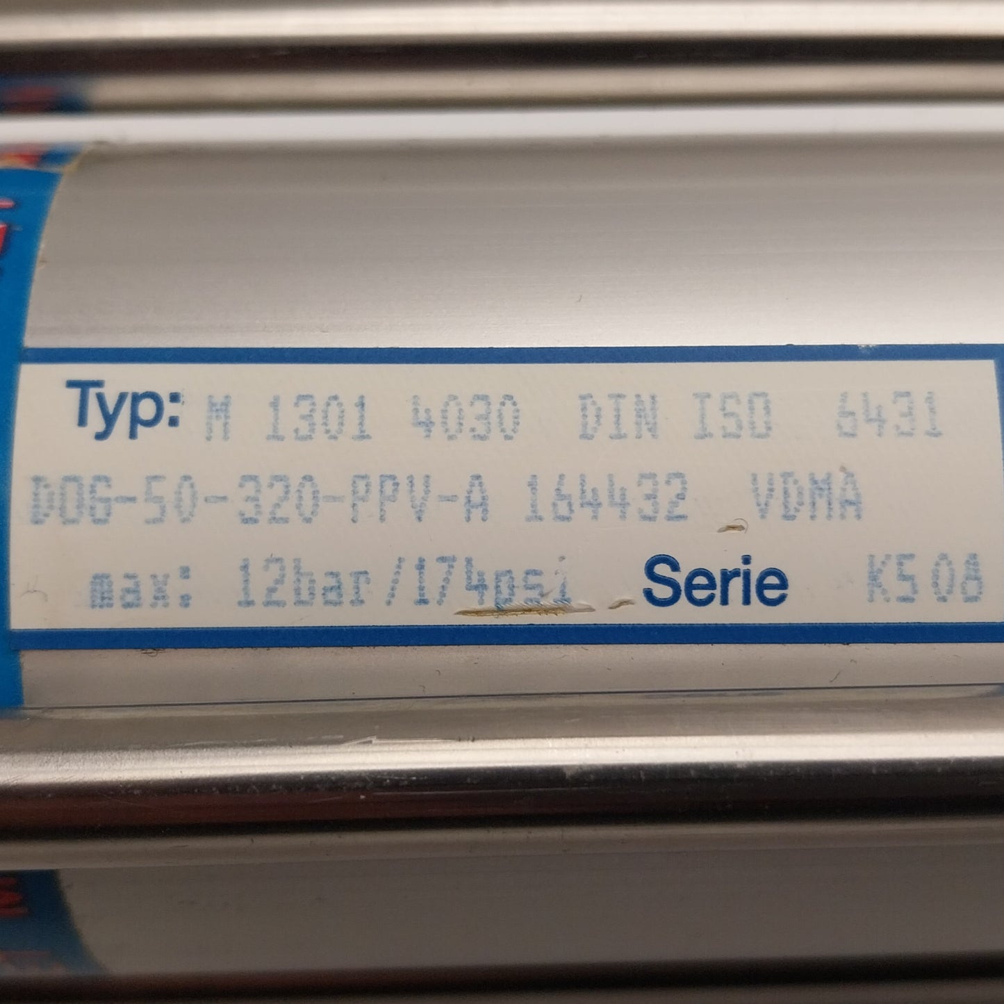 Festo DOG 50 320 PPV A Pneumatic Cylinder-Pneumatic Cylinder-Used Industrial Parts