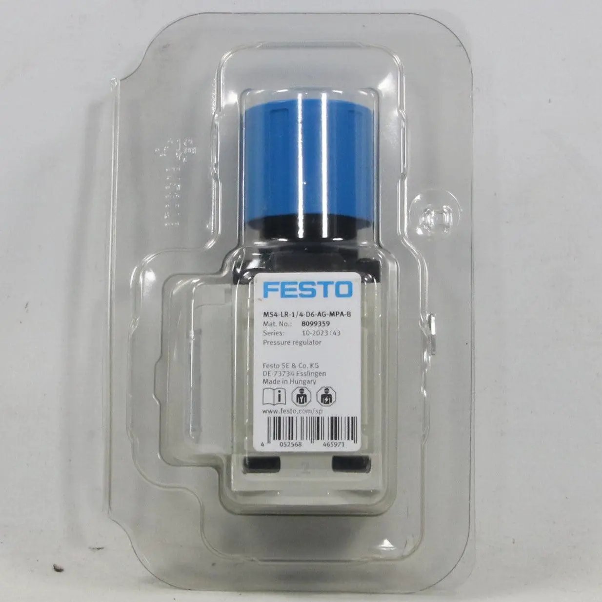 Festo MS4-LR-1/4-D6-AG-MPA-B Pressure Regulator - 8099359-Pressure Regulator-Used Industrial Parts
