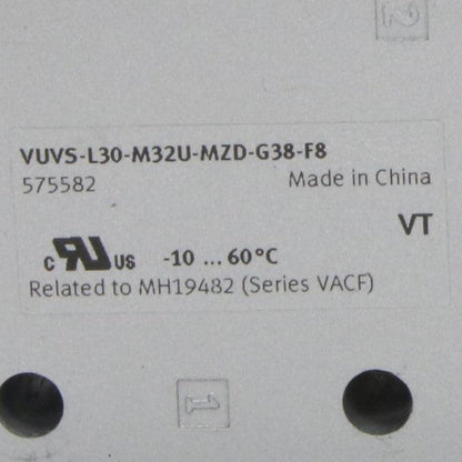 Festo VUVS L30 M32U MZD G38 F8 Solenoid Valve-Solenoid Valve-Used Industrial Parts