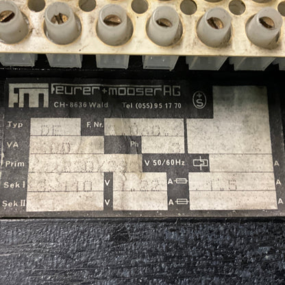 Feurer + Mooser DE 3.060.9 Line Reactor Transformer-Line Reactor Transformer-Used Industrial Parts