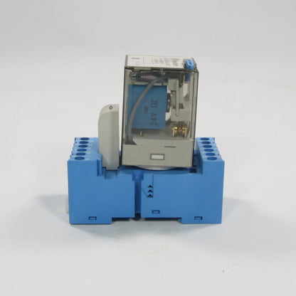 Finder 60.13.9.024.5240 Relay & 90.03 Socket-General Purpose Relay with Socket-Used Industrial Parts