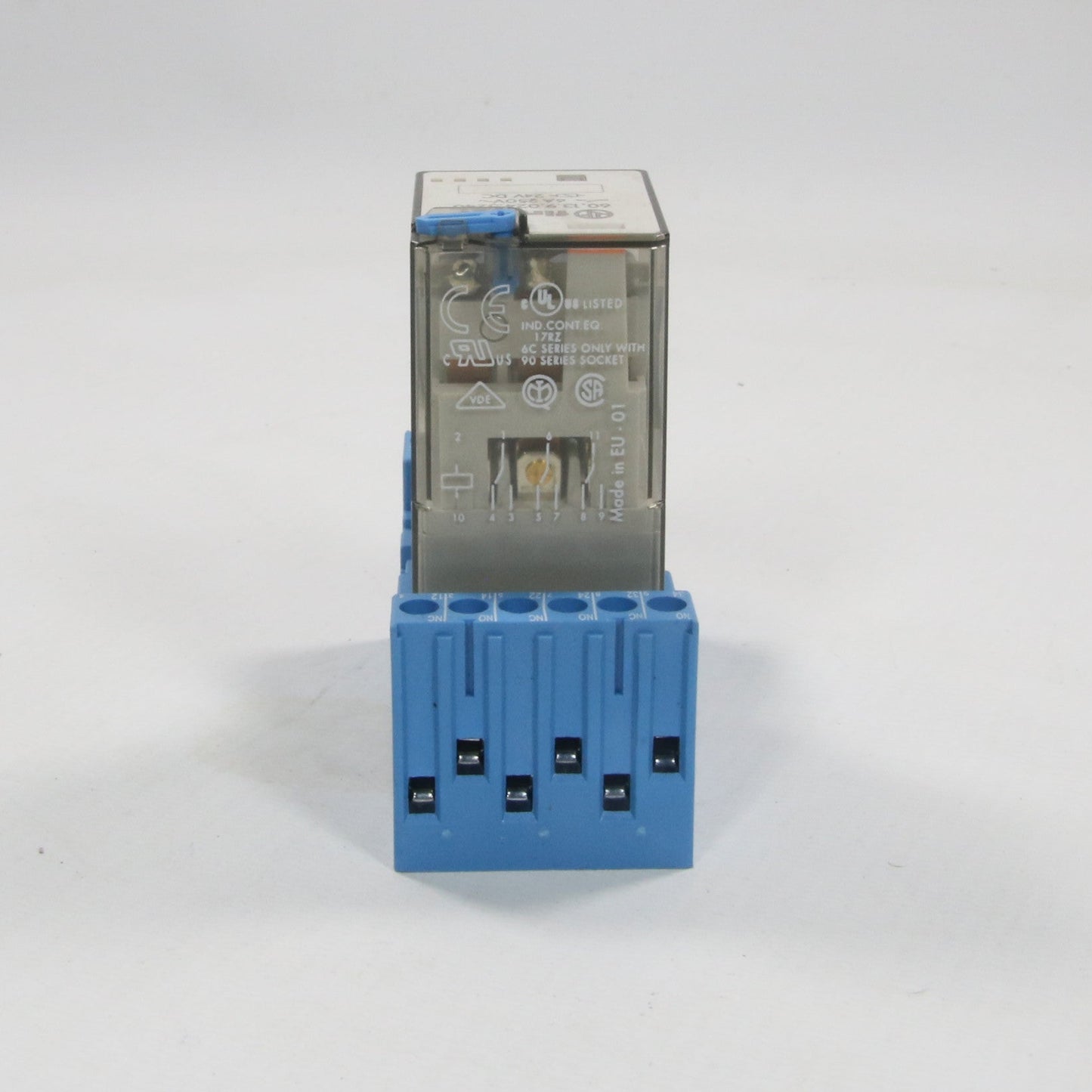 Finder 60.13.9.024.5240 Relay & 90.03 Socket-General Purpose Relay with Socket-Used Industrial Parts