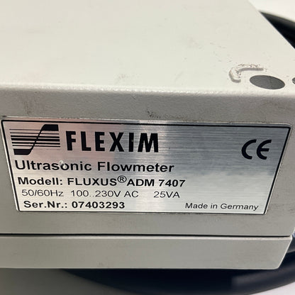 Flexim Fluxus ADM 7407 Ultrasonic Flowmeter Package-Ultrasonic Flowmeter Package-Used Industrial Parts