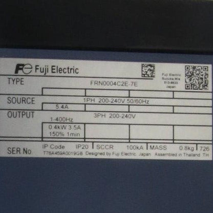 Fuji Electric Frenic Mini Variable Frequency Drive - FRN0004C2E-7E-Variable Frequency Drive-Used Industrial Parts