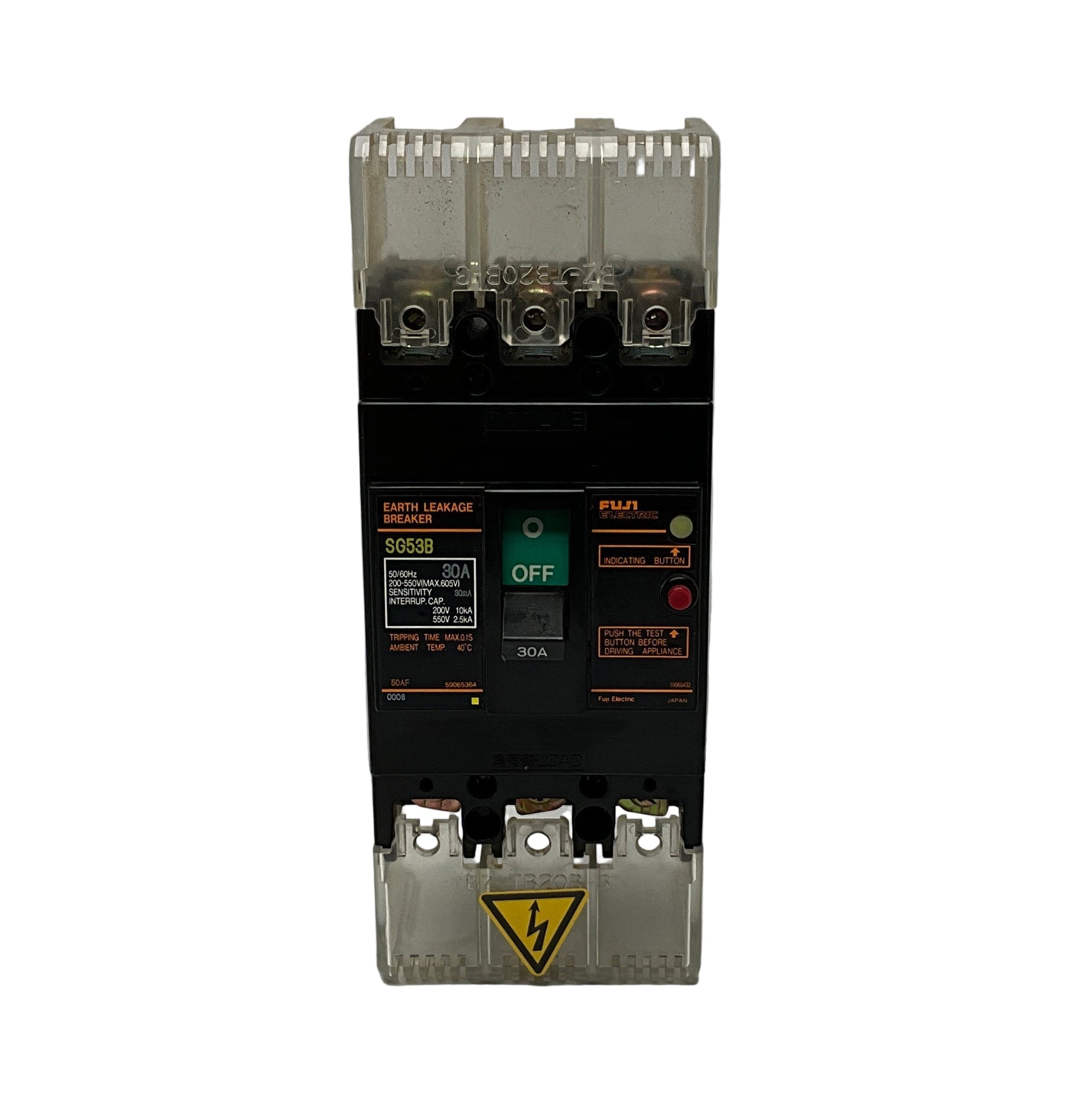 Fuji Electric SG53B Earth Leakage Circuit Breaker - 30A-Earth Leakage Circuit Breaker-Used Industrial Parts