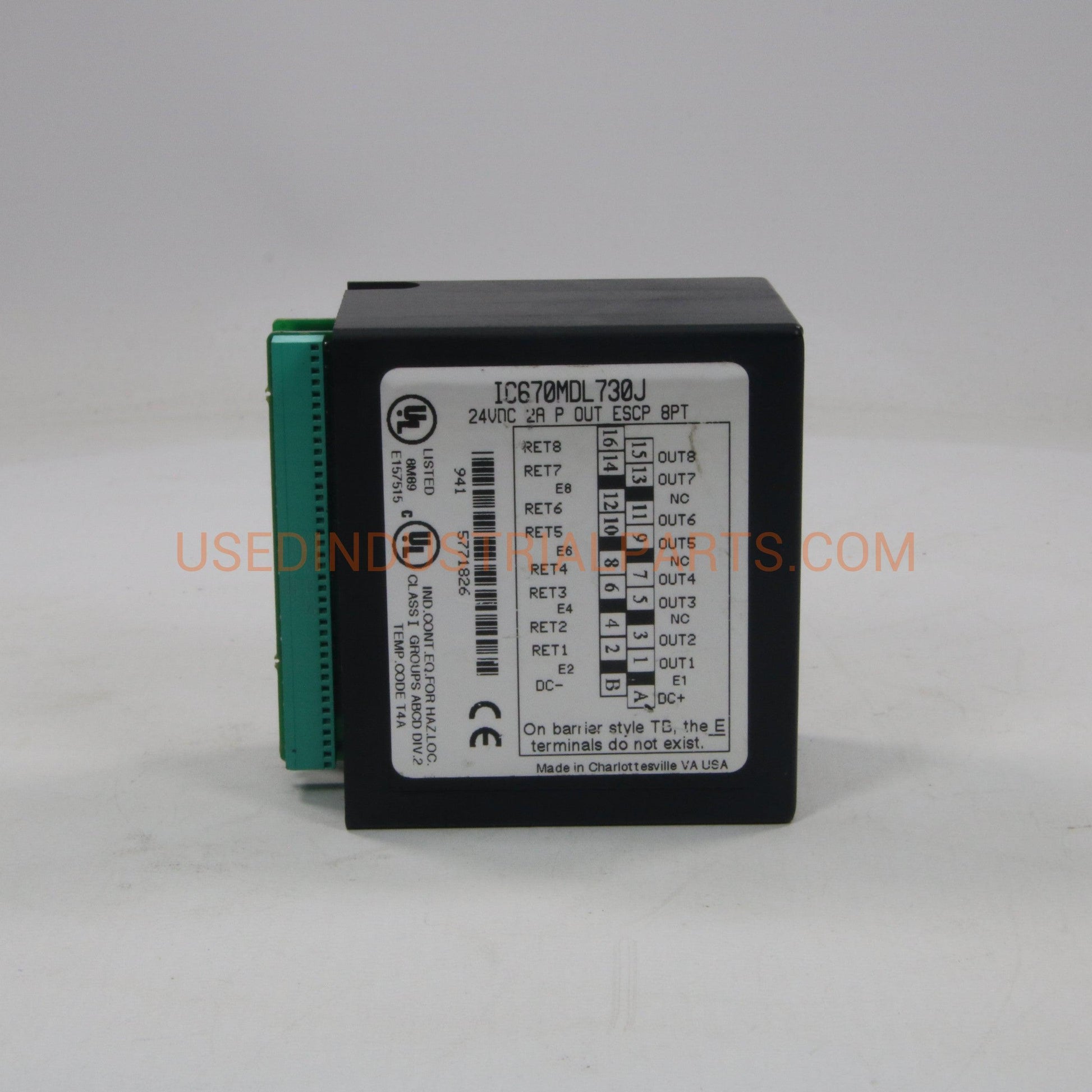 GE Fanuc IC670MDL730J Positive Output Module-Positive Output Module-Used Industrial Parts