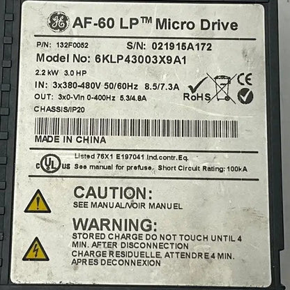 GE General Electric AF-60 LP Variable Frequency Drive-Variable Frequency Drive-Used Industrial Parts
