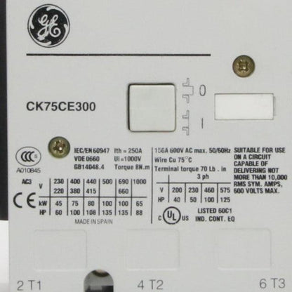 GE General Electric CK75CE300 Contactor-Contactor-Used Industrial Parts