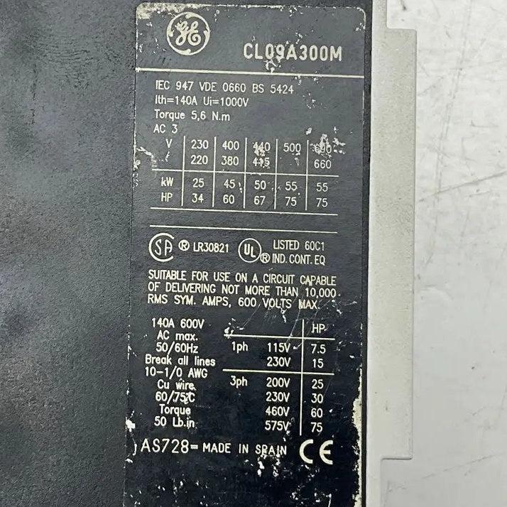 GE General Electric CL09A300M Contactor-Contactor-Used Industrial Parts