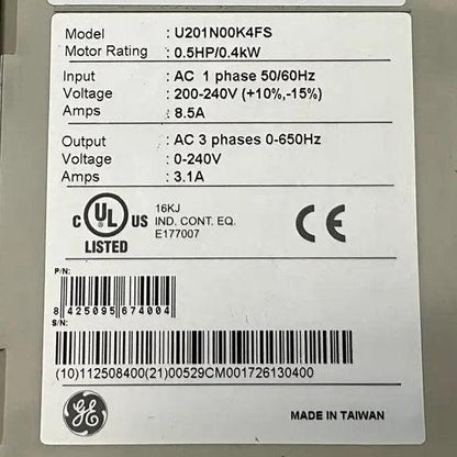 GE General Electric VAT200 Compact Variable Frequency Drive - 0.4 kW-Variable Frequency Drive-Used Industrial Parts