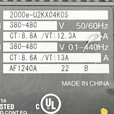 GE General Electric VAT2000 Variable Frequency Drive - 5.5 kW-Variable Frequency Drive-Used Industrial Parts