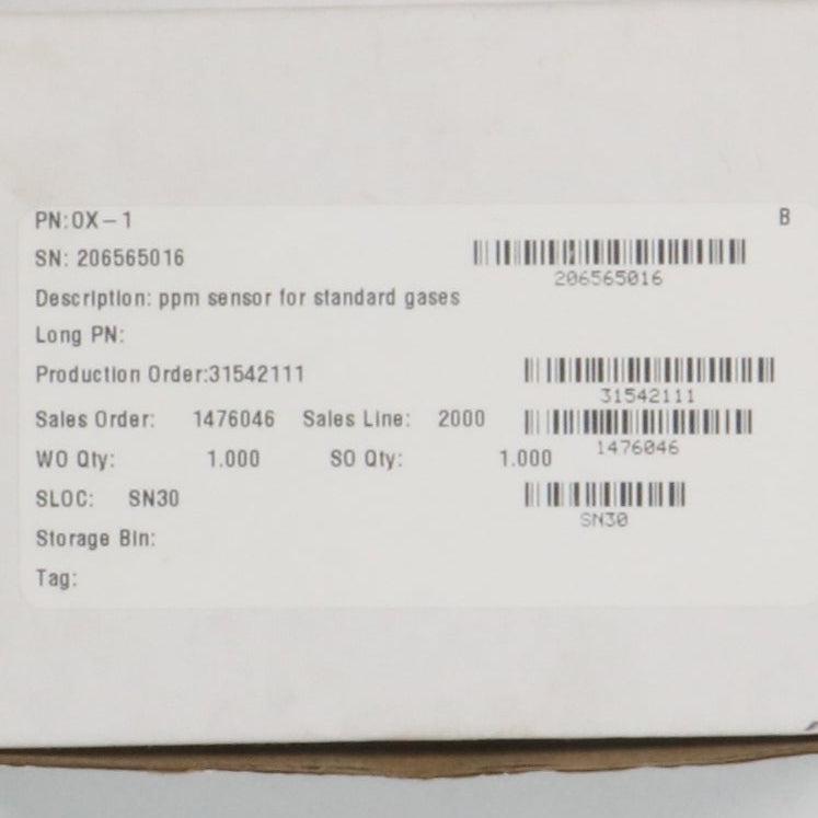GE Sensing OX 1 PPM Oxygen Sensor-Oxygen Sensor-Used Industrial Parts