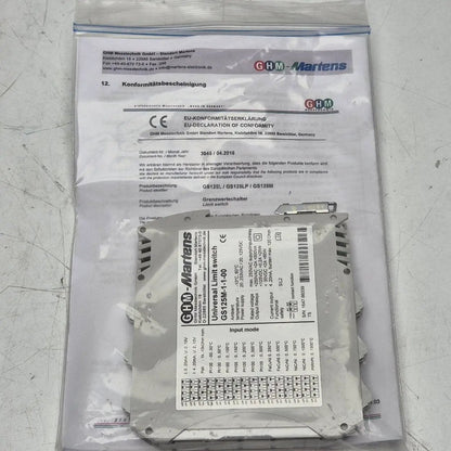 GHM-Martens GS125M-1-1-00 Universal Limit Switch-Universal Limit Switch-Used Industrial Parts