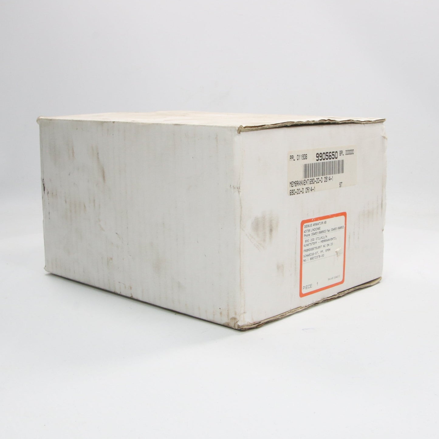 Gemu Diaphragm Valve 690 20D 0711411 N-Diaphragm Valve-Used Industrial Parts