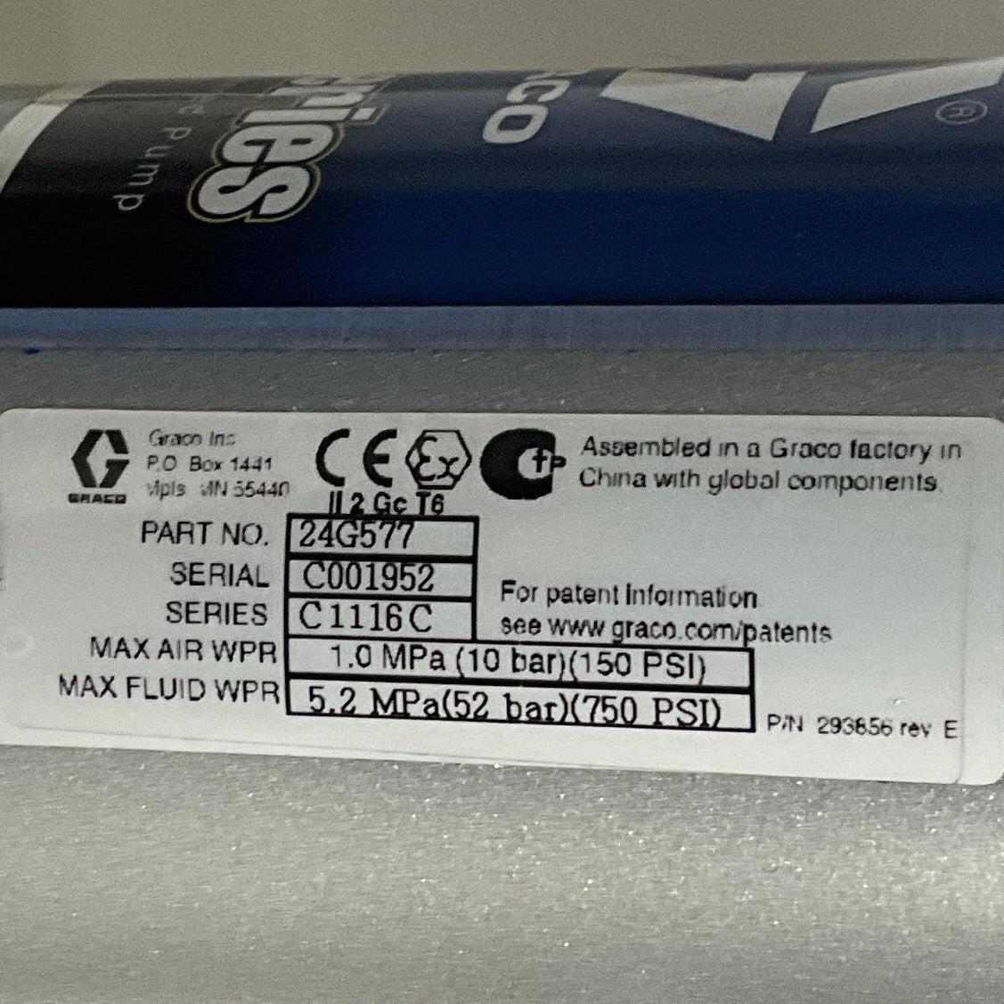 Graco 24G577 3:1 Air Powered Pump-Air Powered Pump-Used Industrial Parts