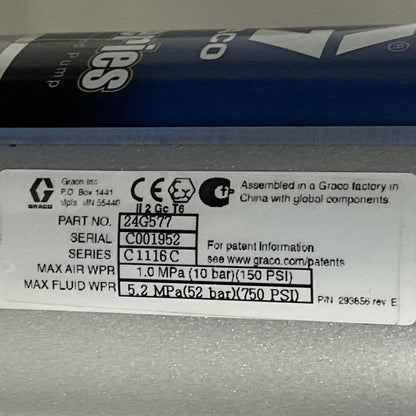 Graco 24G577 3:1 Air Powered Pump-Air Powered Pump-Used Industrial Parts