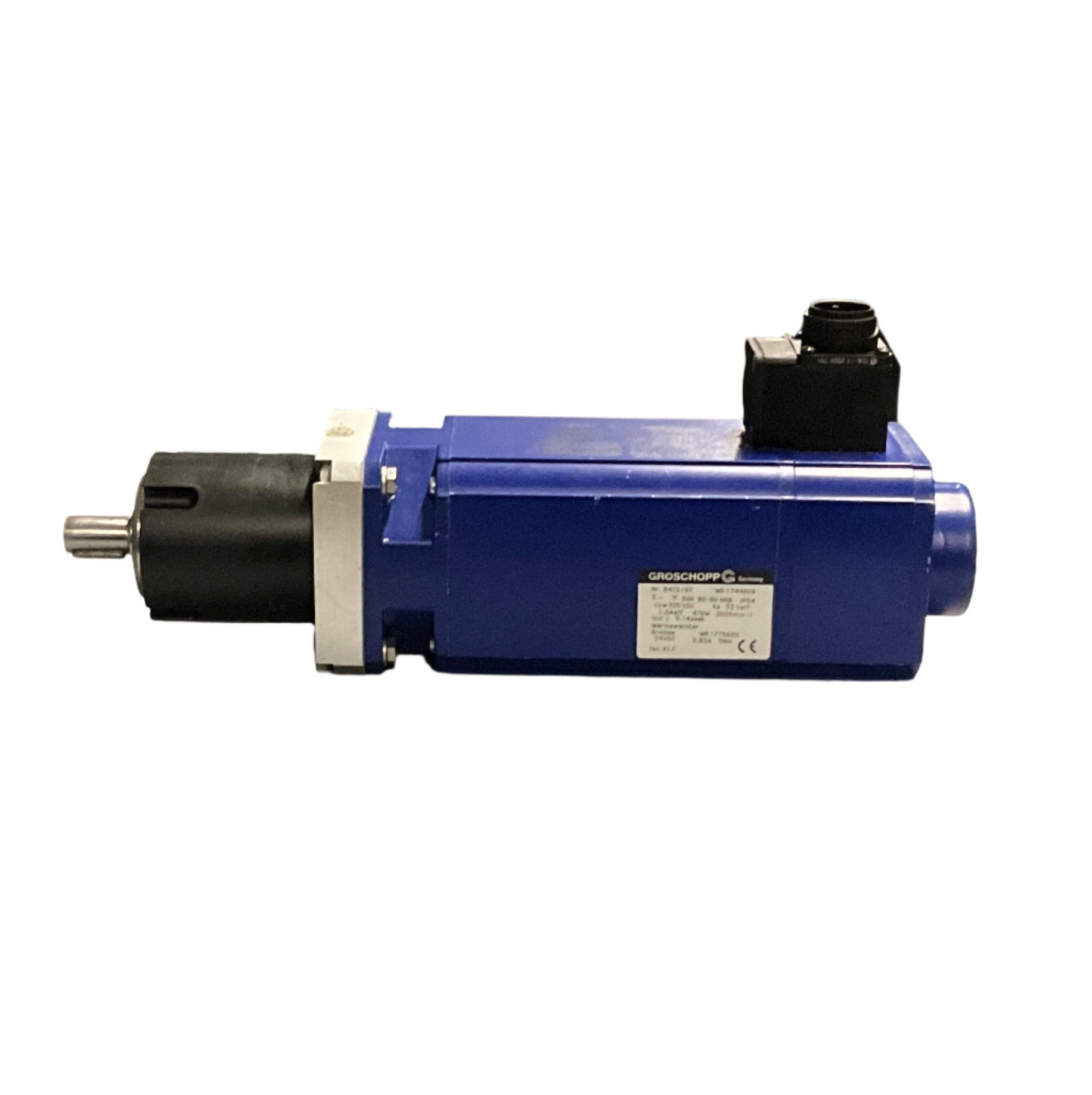 Groschopp WK 1744009 24VDC Brake Gear Motor-Gear Motor-Used Industrial Parts