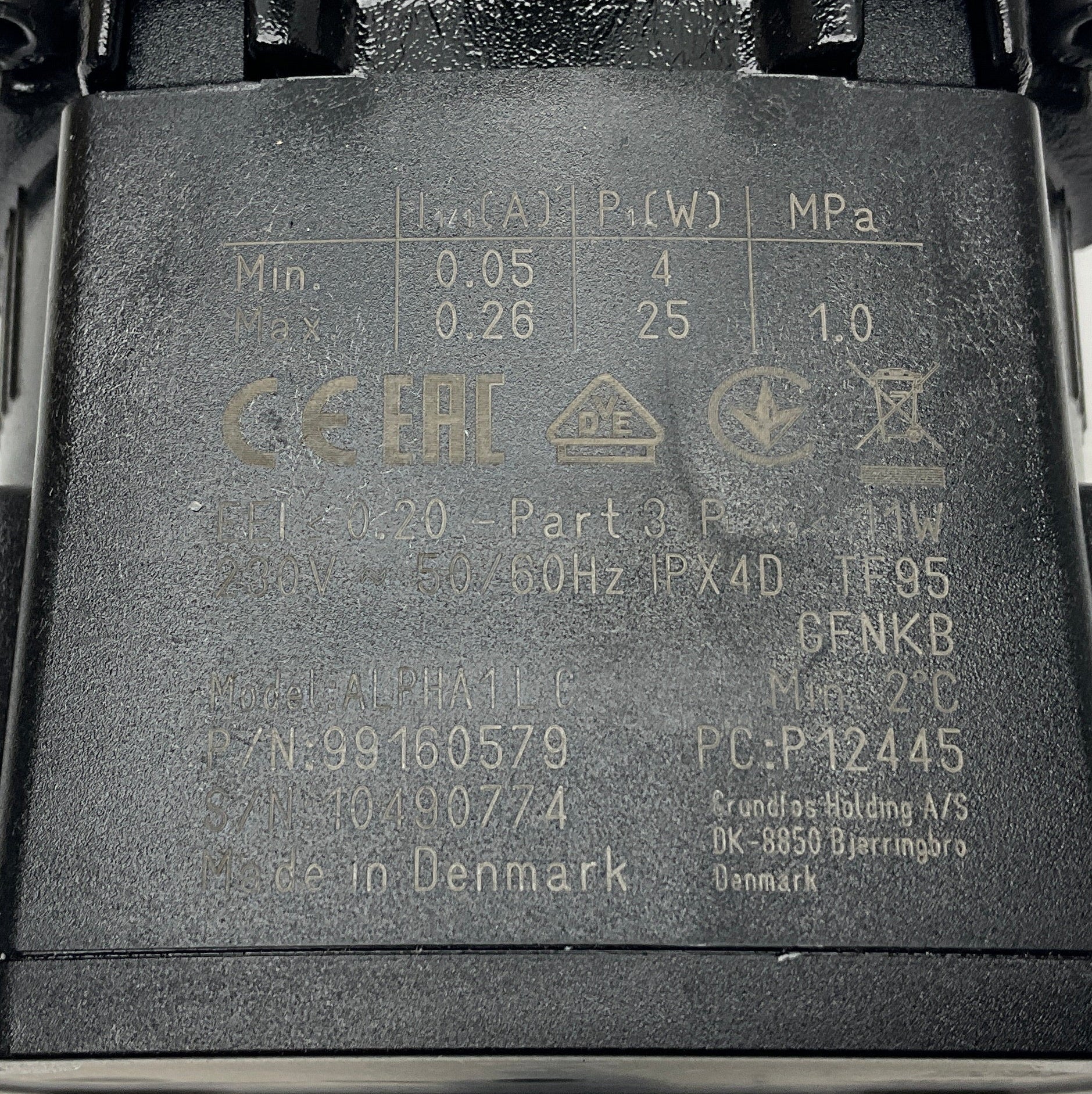 Grundfos Alpha 1 25-40 180 Variable Speed Circulation Pump-Variable Speed Circulation Pump-Used Industrial Parts