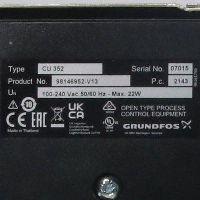 Grundfos CU 352 Pump Control Unit-Pump Control Unit-Used Industrial Parts