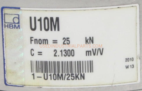 Image of HBM Type U10M Force Transducer-Force Transducer-CD-03-07-Used Industrial Parts