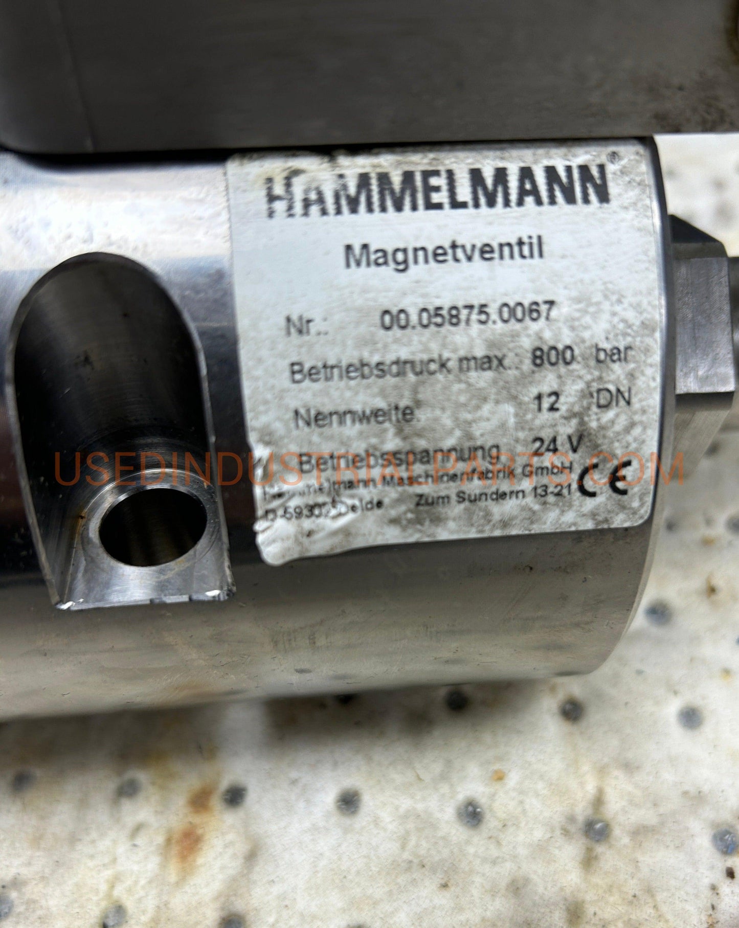 Hammelmann Magnetventil Solenoid Valve 00.5875.0067-Solenoid Valve-BC-02-02-Used Industrial Parts