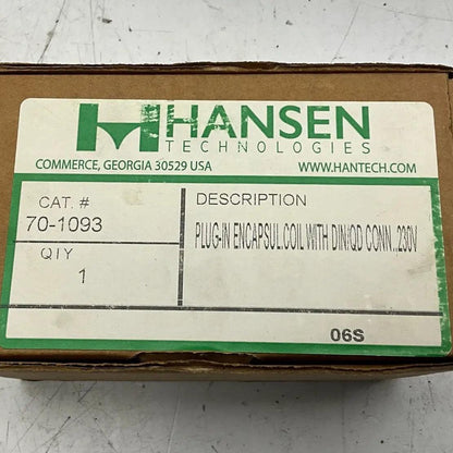 Hansen Technologies 70-1093 Plug-in Encapsulated Solenoid Coil-Plug-in Encapsulated Solenoid Coil-Used Industrial Parts