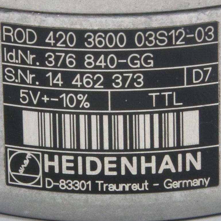 Heidenhain ROD 420 3600 03S12 03 Rotary Encoder-Rotary Encoder-Used Industrial Parts