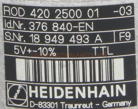 Image of Heidenhain Rotary Encoder ROD 420 2500 01-Rotary Encoder-CD-04-06-Used Industrial Parts