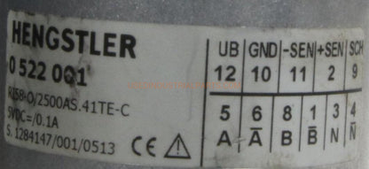 Hengstler 0522001 Incremental Encoder-Incremental Encoder-CD-03-08-Used Industrial Parts