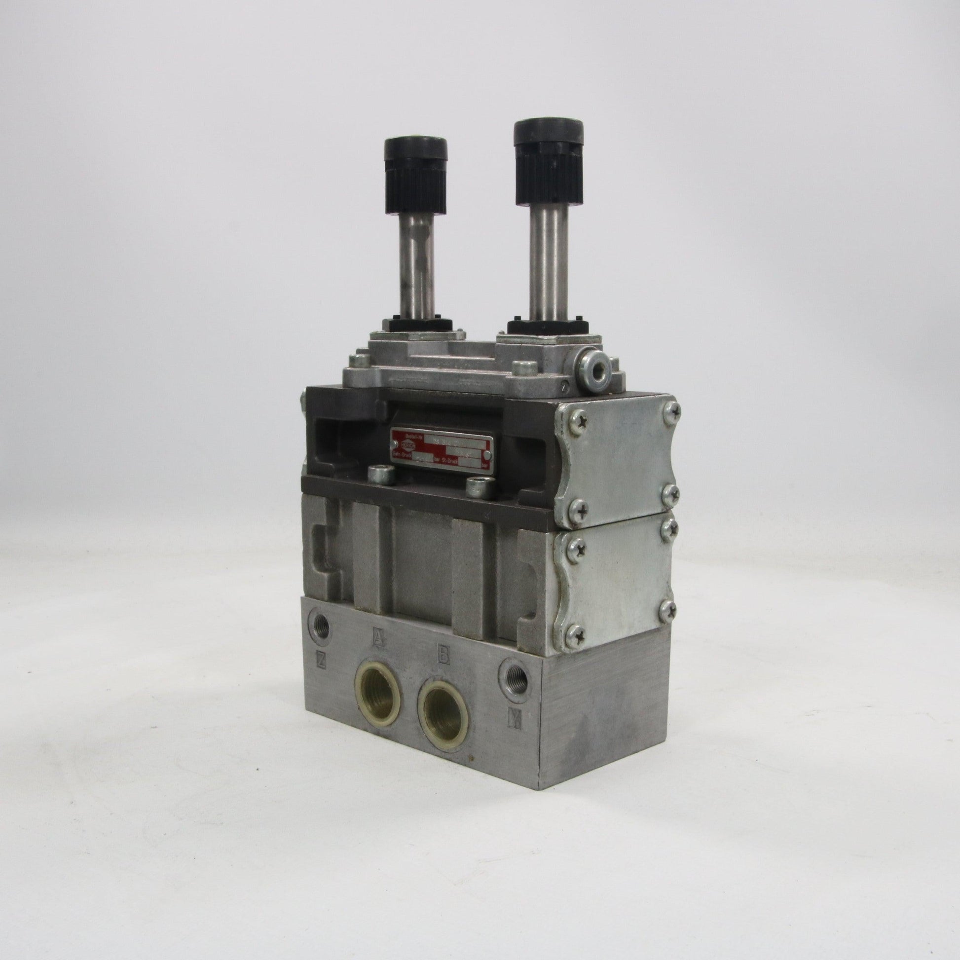 Herion 25 514 01 Double Solenoid Valve - Manual Adjustment-Solenoid Valve-Used Industrial Parts