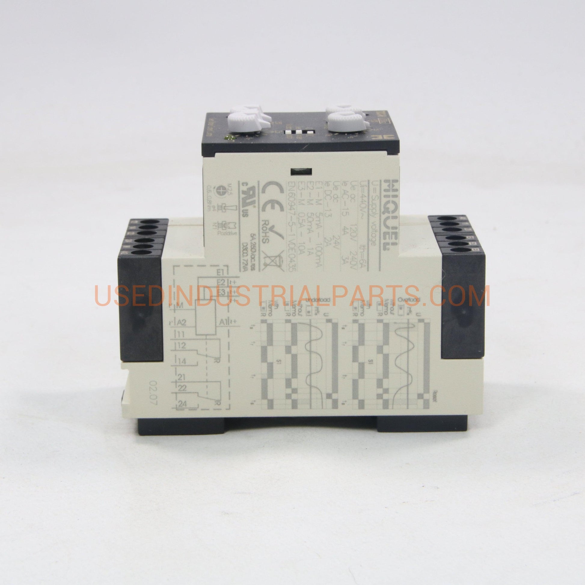 Hiquel TCC-H Over/Under Current Control Relay-Control Relay-AA-04-02-Used Industrial Parts