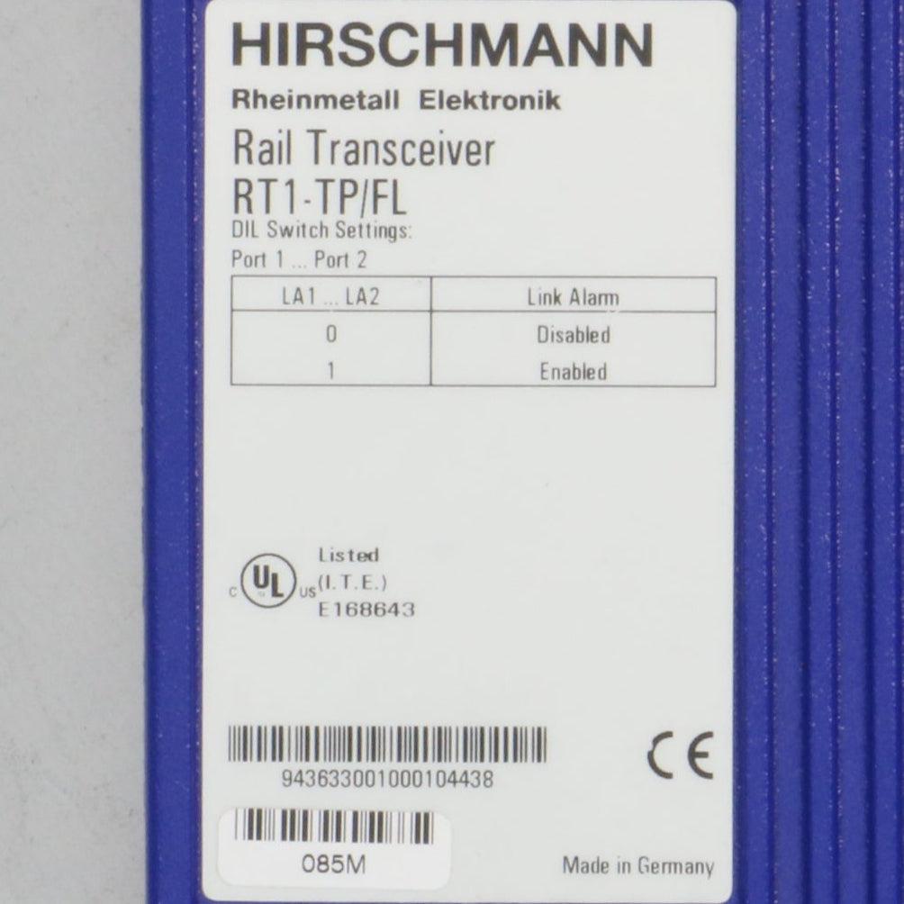 Hirschmann RT1 TP FL Rail Transceiver-Rail Transceiver-Used Industrial Parts