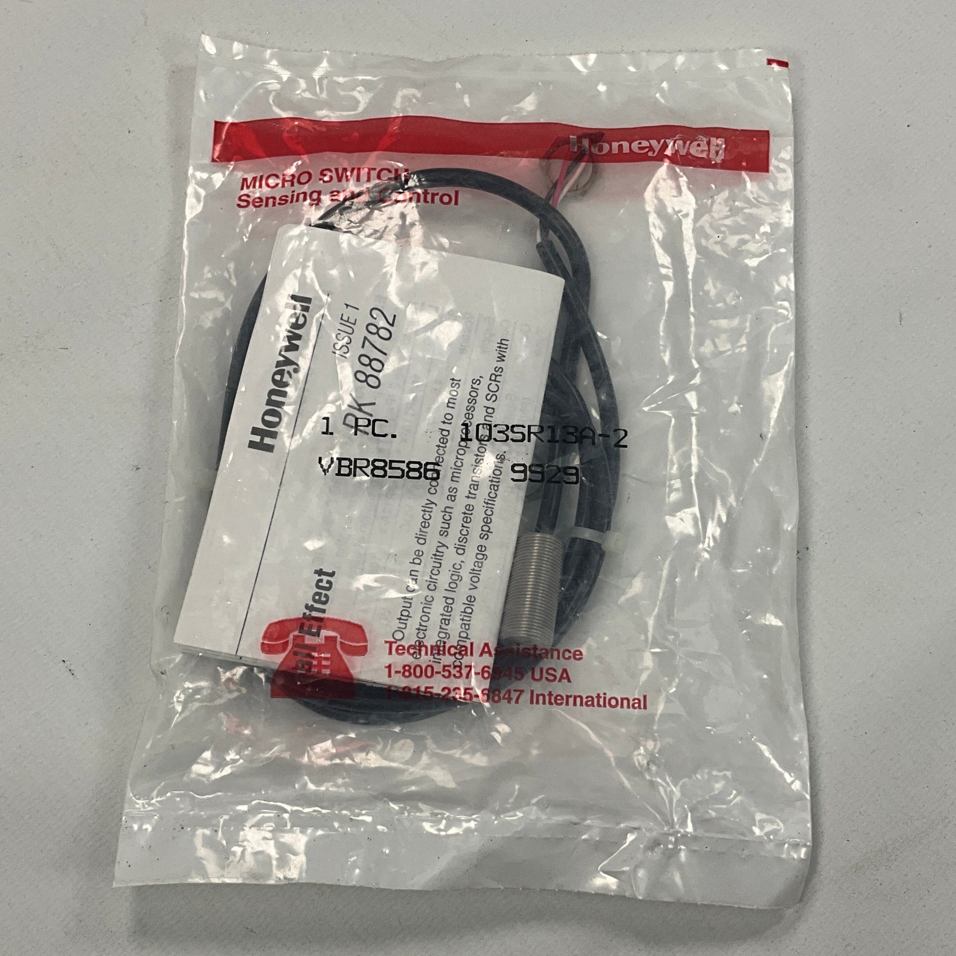 Honeywell 103SR13A-2 Hall Effect Magnetic Sensor-Hall Effect Magnetic Sensor-Used Industrial Parts