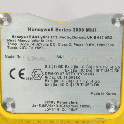 Honeywell 3000 MkII S3KAL2 Transmitter-Toxic & Oxygen Transmitter-Used Industrial Parts